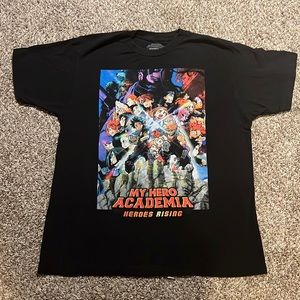 My hero Academia black tee